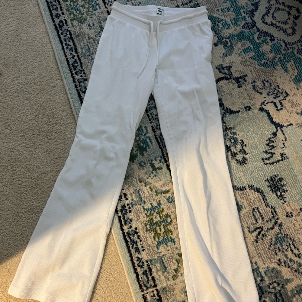 Aritzia Sunday best waffle knit flare pants
